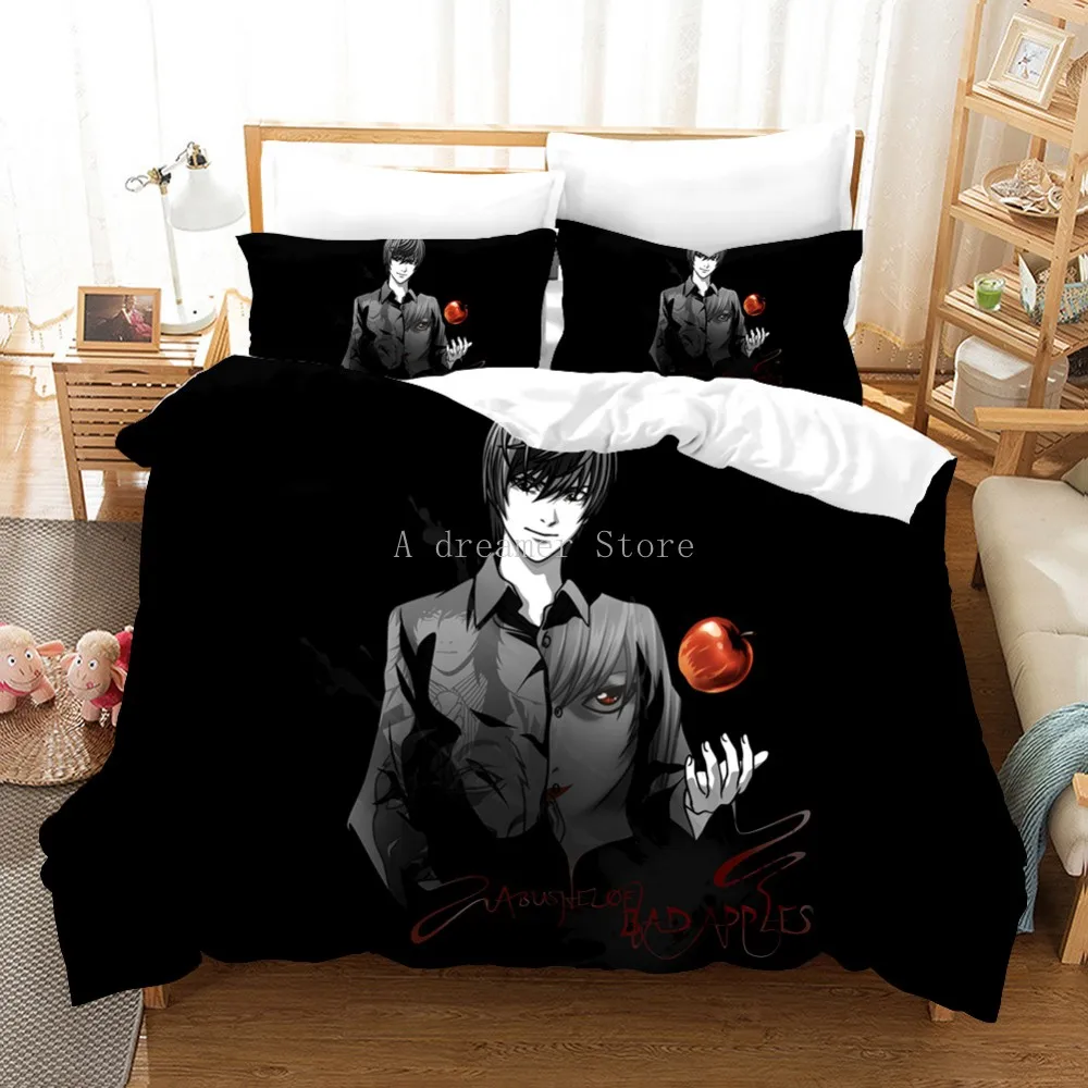 3D Printing Anime Bedding Set Kids Children Duvet Cover Death Note Bed Set Soft Home Textiles Bedclothes Duvet Cover King Size
3D Printing Anime Bedding Set Kids Children Duvet Cover Death Note Bed Set Soft Home Textiles Bedclothes Duvet Cover King Size