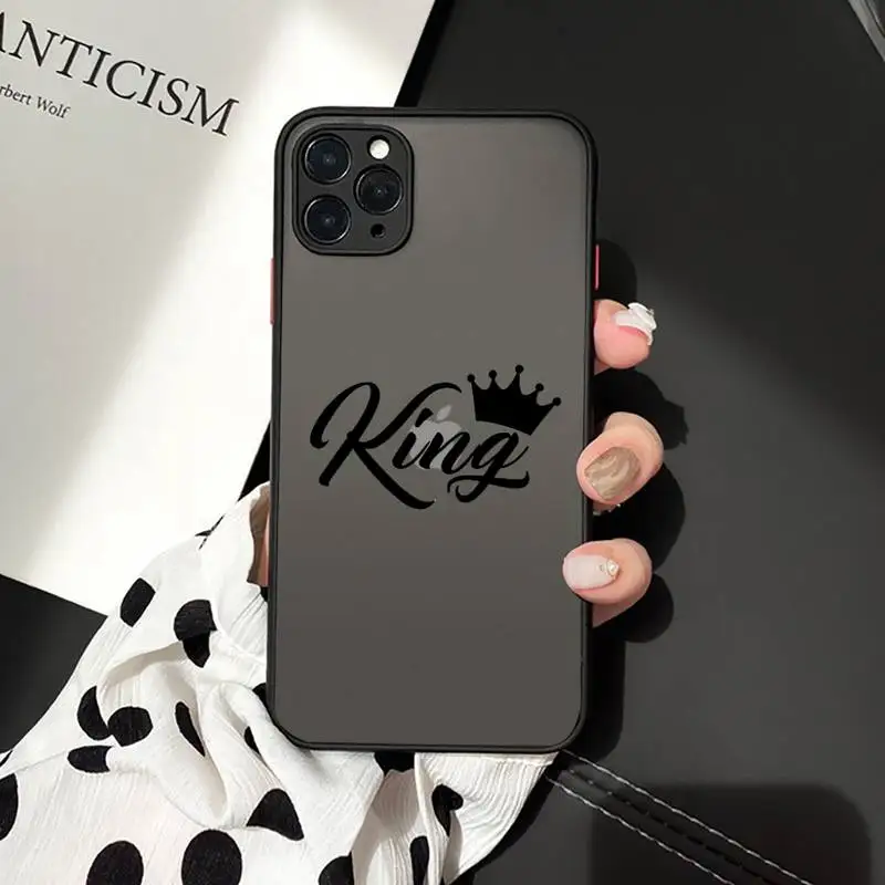 luxury Crown Princess king Phone Case Matte Transparent for iPhone 7 8 11 12 s mini pro X XS XR MAX Plus cover funda
luxury Crown Princess king Phone Case Matte Transparent for iPhone 7 8 11 12 s mini pro X XS XR MAX Plus cover funda