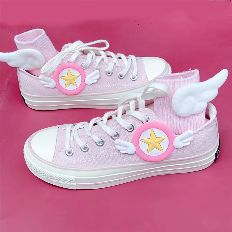 Женские парусиновые туфли в японском стиле, милая обувь в стиле «лолита», с карточкой, Сакура, на плоской подошве, для косплея в студенческом стиле
Женские парусиновые туфли в японском стиле, милая обувь в стиле «лолита», с карточкой, Сакура, на плоской подошве, для косплея в студенческом стиле