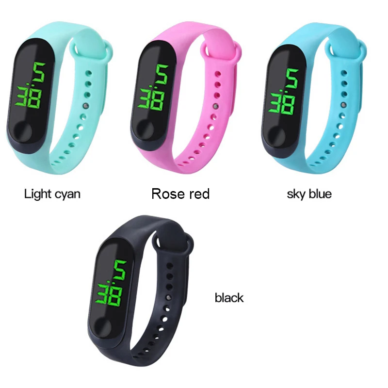 Creative Green Display Children Watches Sport New Waterproof LED Kids Boys Digital Clocks For Girls Best Gift Reloj Niño | Наручные часы