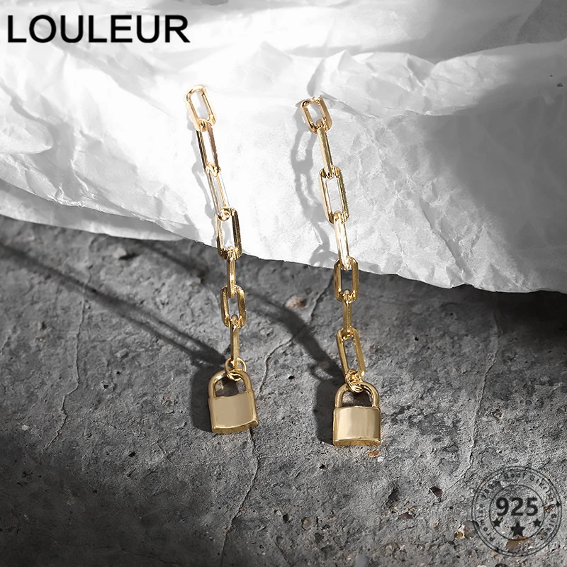 LouLeur Long Chain Earrings 925 Sterling Silver Trendy Love Chain Earrings For Women Fine Jewelry Silver 925 Jewelry Luxury
LouLeur Long Chain Earrings 925 Sterling Silver Trendy Love Chain Earrings For Women Fine Jewelry Silver 925 Jewelry Luxury
