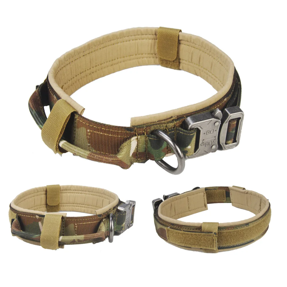 Durable Tactical Dog Collar Adjustable Nylon Military Dog Collar Leash for Medium Large Dogs K9 German Shepherd Training Hunting
Durable Tactical Dog Collar Adjustable Nylon Military Dog Collar Leash for Medium Large Dogs K9 German Shepherd Training Hunting