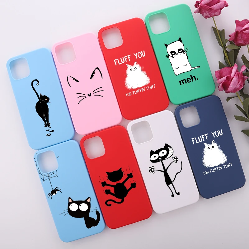 Soft TPU Colorful Cartoons Cute Black Cat Phone Case For iPhone 11 12 13Pro Max Mini XS XR X 7 8P Shockproof Candy Cover Funda
Soft TPU Colorful Cartoons Cute Black Cat Phone Case For iPhone 11 12 13Pro Max Mini XS XR X 7 8P Shockproof Candy Cover Funda