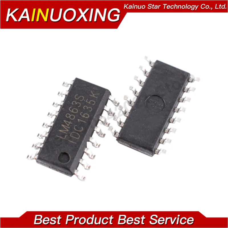 10шт. LM4863 SOP16 LM4863S SOP SMD новый и оригинальный ИС на.