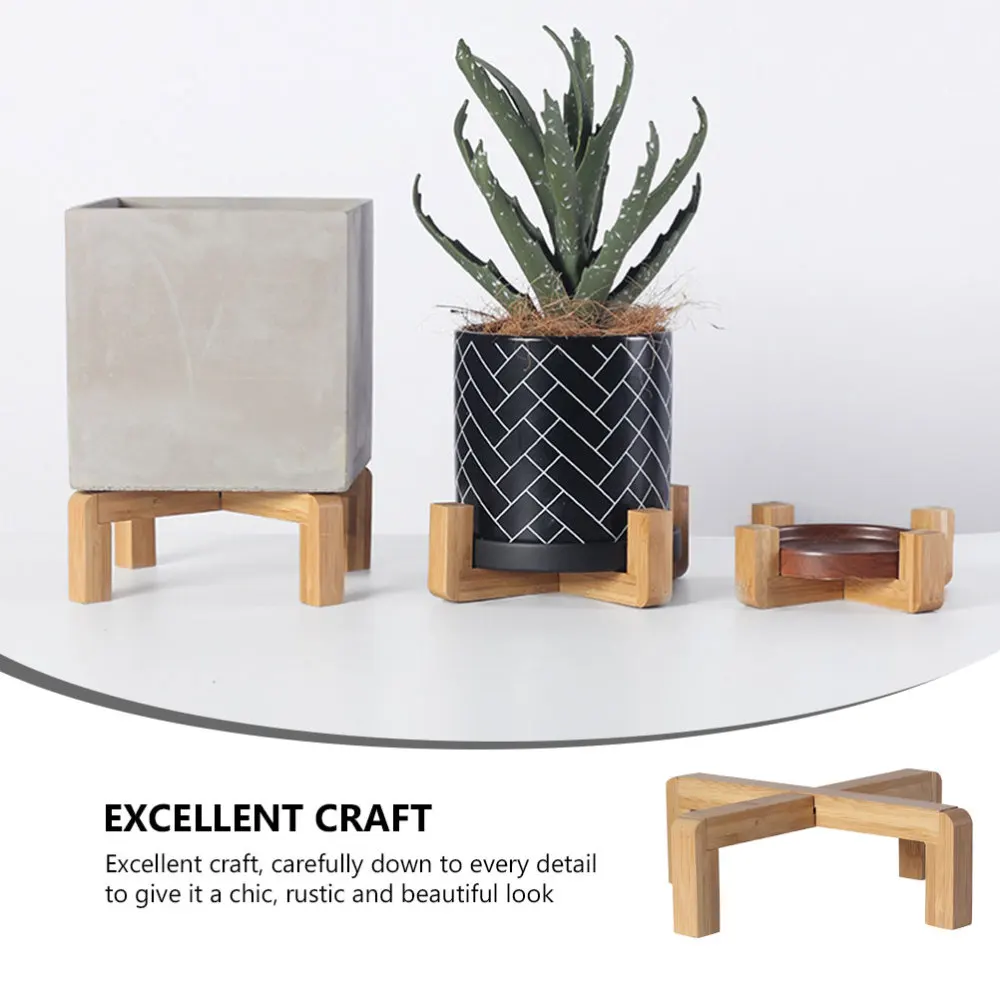 1Pc Decorative Flowerpot Holder Wooden Plant Pot Base Nordic Style Flower Rack 
1Pc Decorative Flowerpot Holder Wooden Plant Pot Base Nordic Style Flower Rack