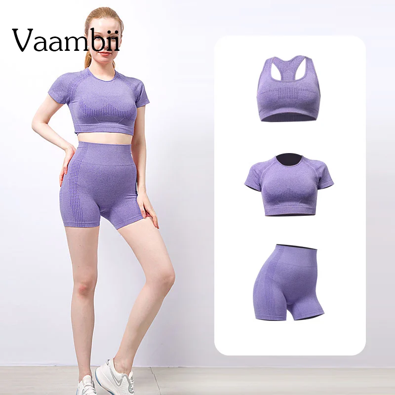 3 Piece Shorts Sport Yoga Suit For Fitness Sets Gym Clothes Sports Set Women's Seamless Tracksuit Set Sportswear For Women
3 Piece Shorts Sport Yoga Suit For Fitness Sets Gym Clothes Sports Set Women's Seamless Tracksuit Set Sportswear For Women
