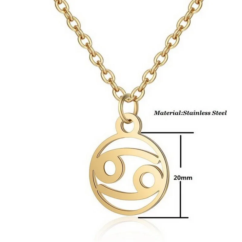 Stainless Steel 12 Horoscope Zodiac Sign Round Gold Pendant Necklace Aries Leo Wholesale Dropshipping 12 Constellation Jewelry
Stainless Steel 12 Horoscope Zodiac Sign Round Gold Pendant Necklace Aries Leo Wholesale Dropshipping 12 Constellation Jewelry