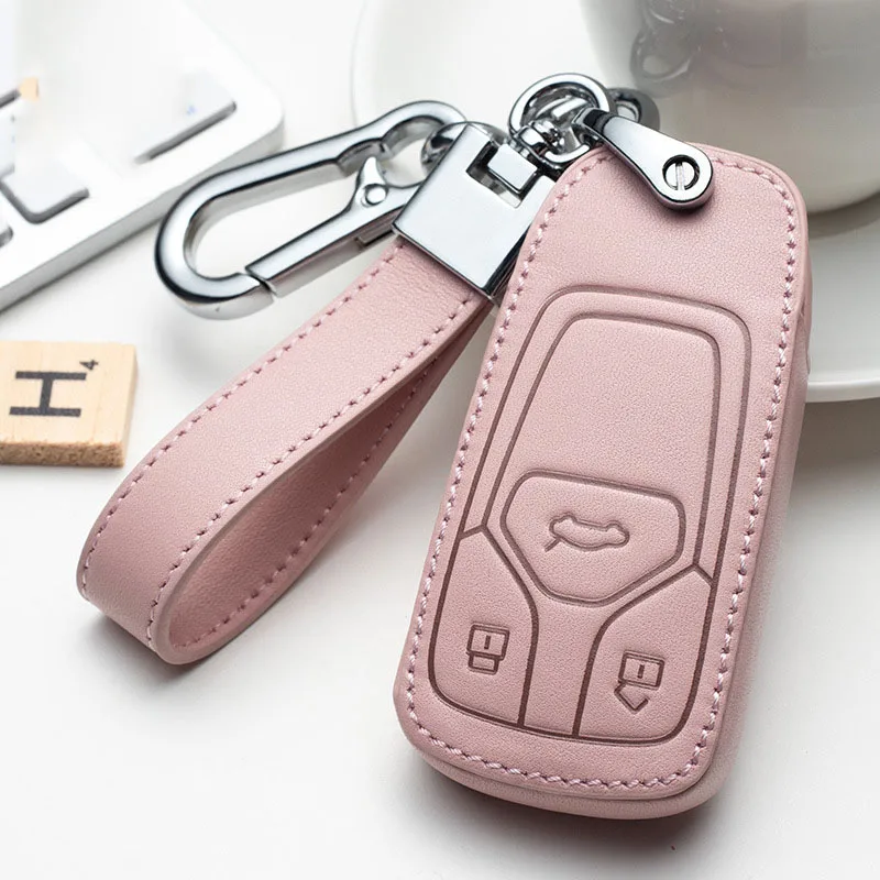 Leather Car Remote Key Case Cover For Audi A1 A4 A5 A6 A7 A8 B6 B7 B8 B9 TT TTS 8S SQ5 A4L A6L Q3 Q5 Q7 S5 S6 S7 Car Accessorie 
Leather Car Remote Key Case Cover For Audi A1 A4 A5 A6 A7 A8 B6 B7 B8 B9 TT TTS 8S SQ5 A4L A6L Q3 Q5 Q7 S5 S6 S7 Car Accessorie