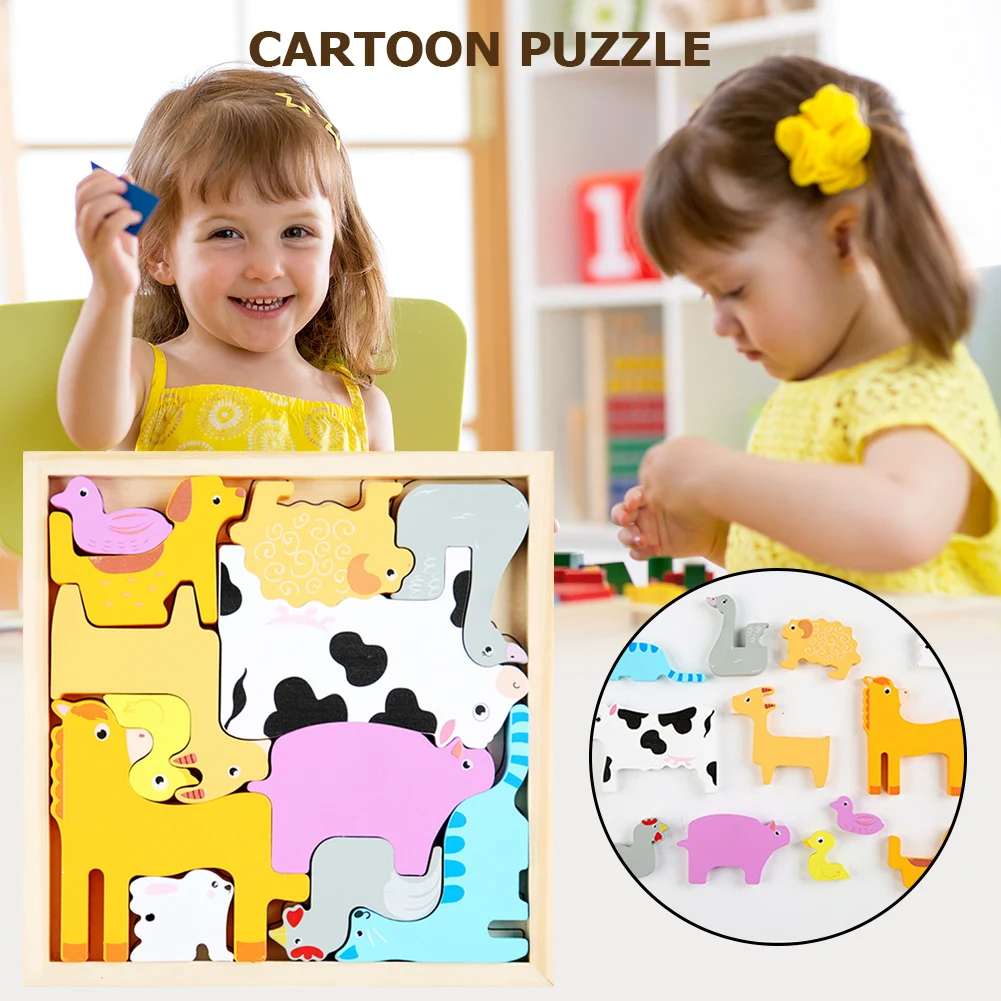 Creative 3D Wooden Puzzle Toys Cartoon Animal Children Intelligence Game Play Training Preschool Imagination Toy
Creative 3D Wooden Puzzle Toys Cartoon Animal Children Intelligence Game Play Training Preschool Imagination Toy