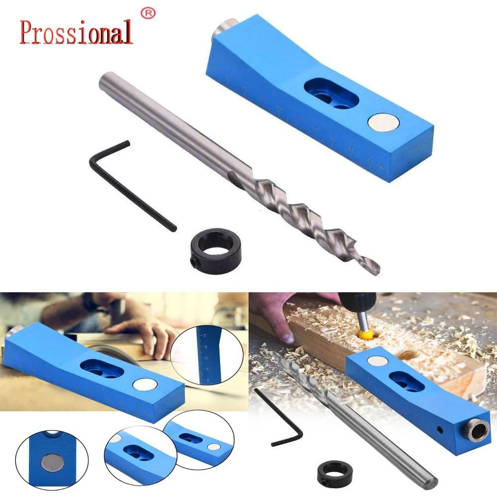 New Aluminum Alloy Woodworking Pocket Hole Jig Kit Angle Drill Guide Set Hole Puncher Locator Woodworking Drill Guide Jig
New Aluminum Alloy Woodworking Pocket Hole Jig Kit Angle Drill Guide Set Hole Puncher Locator Woodworking Drill Guide Jig