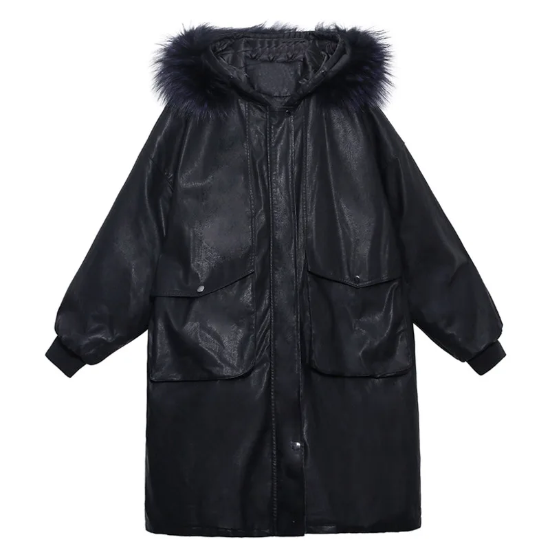XUXI Winter 2020 Cotton Padded Clothes Women Oversize Women Fashion Thickened Real Big Wool-Collar Pu Leather Coat FZ3451
XUXI Winter 2020 Cotton Padded Clothes Women Oversize Women Fashion Thickened Real Big Wool-Collar Pu Leather Coat FZ3451