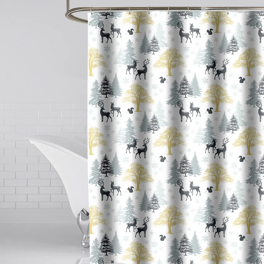 Shower Curtains Geometric Flowers Cartoon Bath Curtain Cortina Waterproof Polyester For Bathroom with 12pcs Plastic Hooks
Shower Curtains Geometric Flowers Cartoon Bath Curtain Cortina Waterproof Polyester For Bathroom with 12pcs Plastic Hooks