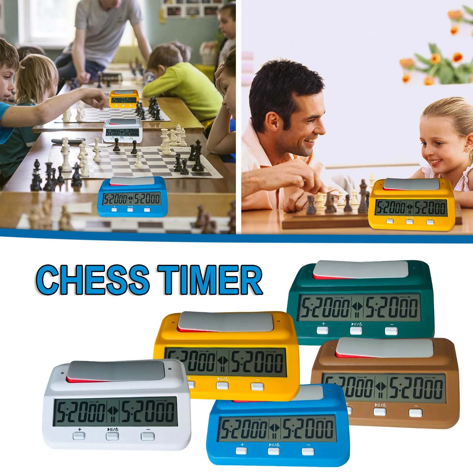 1PC Portable Plastic Shell Multi-color Chess Basic Digital Clock Game Party Timer Adult Children Puzzle Learning Educational Toy
1PC Portable Plastic Shell Multi-color Chess Basic Digital Clock Game Party Timer Adult Children Puzzle Learning Educational Toy
