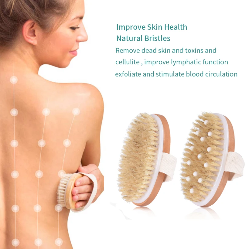 Natural Bristle Dead Skin Remover Anti Cellulite Exfoliates Blood Circulation Dry Skin Body Brush Health SPA Body Massage Tools
Natural Bristle Dead Skin Remover Anti Cellulite Exfoliates Blood Circulation Dry Skin Body Brush Health SPA Body Massage Tools