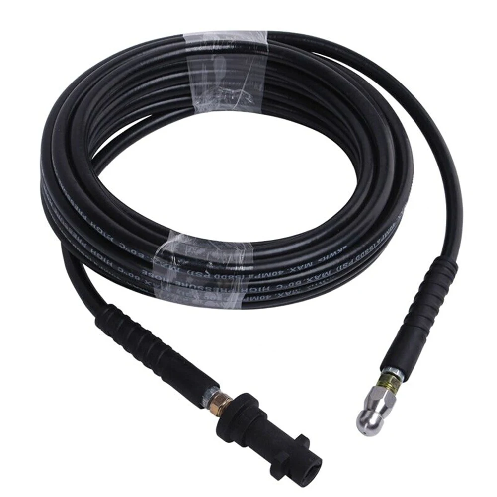15m / 49.21ft Pipe Cleaning Hose for Karcher with 2 Spray Nozzles High Pressure Washer Drain Cleaner
15m / 49.21ft Pipe Cleaning Hose for Karcher with 2 Spray Nozzles High Pressure Washer Drain Cleaner