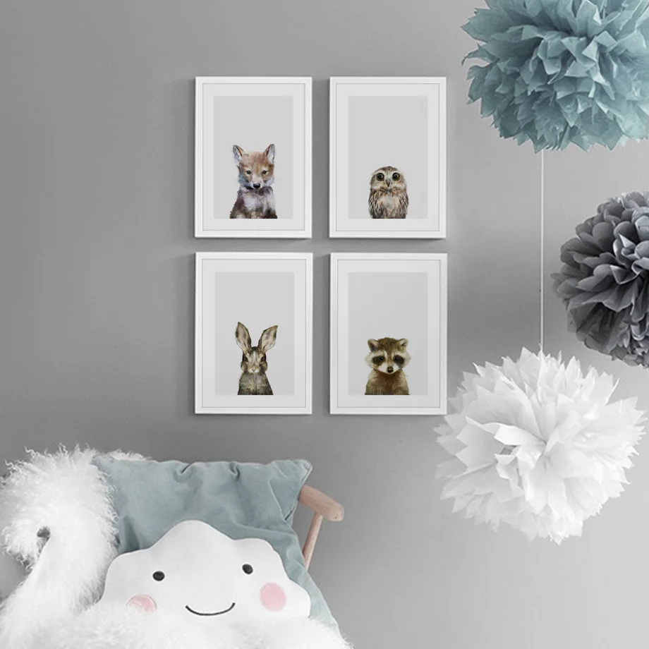 Wall Art Prints Watercolor Animals Fox Deer Rabbit Wolf Owl Raccoon Canvas Painting Nordic Poster Decor Pictures Baby Kids Room
Wall Art Prints Watercolor Animals Fox Deer Rabbit Wolf Owl Raccoon Canvas Painting Nordic Poster Decor Pictures Baby Kids Room