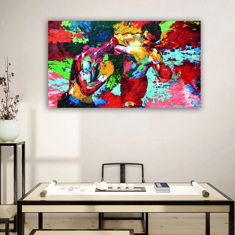 Rocky vs Apollo - Leroy Neiman Boxing Canvas Painting Living Room Home Decor Modern Mural Art Oil Painting
Rocky vs Apollo - Leroy Neiman Boxing Canvas Painting Living Room Home Decor Modern Mural Art Oil Painting