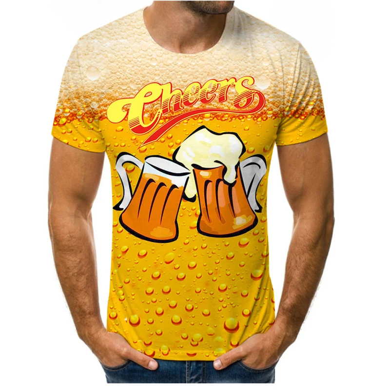 Summer new beer vodka fruit food 3D printing T-shirt personalized custom t-shirt men's family clothing short-sleeved T-shirt
Summer new beer vodka fruit food 3D printing T-shirt personalized custom t-shirt men's family clothing short-sleeved T-shirt