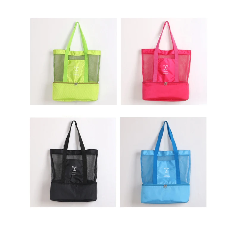 Mesh Beach Bag with Insulated Cooler High Capacity Women Double-layer Heat Preservation Large Picnic Beach Bags
Mesh Beach Bag with Insulated Cooler High Capacity Women Double-layer Heat Preservation Large Picnic Beach Bags