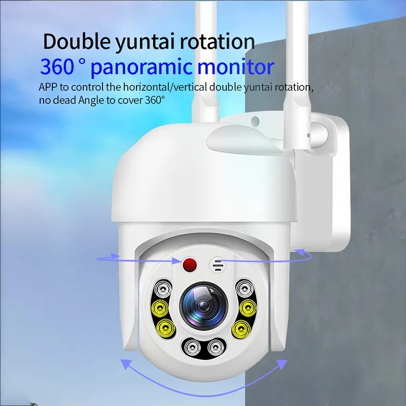 IP-камера 2 Мп 1080P с поддержкой Wi-Fi и функцией автослежения | Безопасность защита