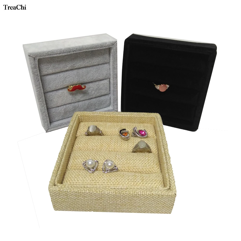 Square Velvet Ring Earring Organizer Holder Rack Showcase Ear Studs Jewelry Display Plate Cufflink Jewelry Box Casket Stand Tray
Square Velvet Ring Earring Organizer Holder Rack Showcase Ear Studs Jewelry Display Plate Cufflink Jewelry Box Casket Stand Tray