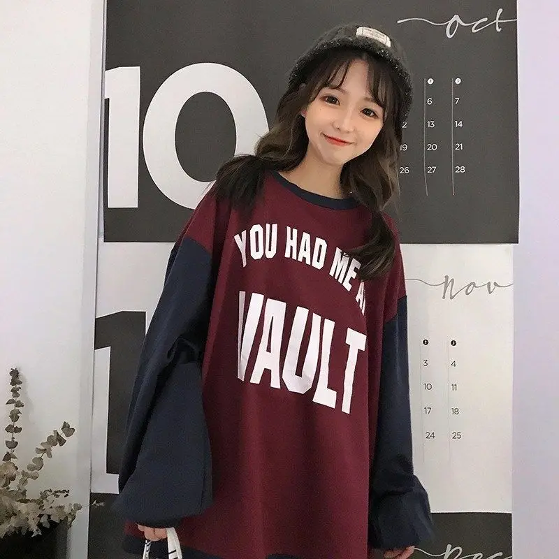 2021 Spring Autumn Letter Printing Long Sleeve T-shirt New Korean Harajuku Graphic Tees Women Streetwear Top Fashion Goth Gothic
2021 Spring Autumn Letter Printing Long Sleeve T-shirt New Korean Harajuku Graphic Tees Women Streetwear Top Fashion Goth Gothic