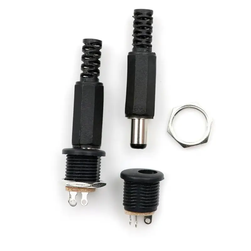 10 pcs 12V 3A Plastic Male Plugs + Female Socket Panel Mount Jack DC Power Connector Electrical Supplies
10 pcs 12V 3A Plastic Male Plugs + Female Socket Panel Mount Jack DC Power Connector Electrical Supplies