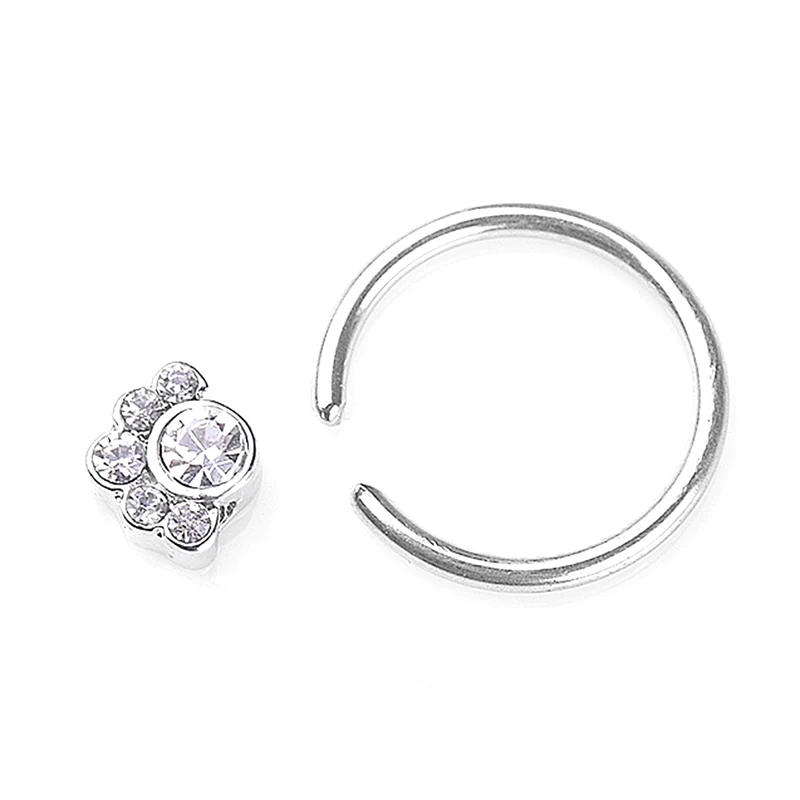 New 2pcs Piercing Indian Nose Ring For Women Nose Piercing Hoop Crystal Flower Jewelry Gift Fake Septum Nose Ring Jewelry 
New 2pcs Piercing Indian Nose Ring For Women Nose Piercing Hoop Crystal Flower Jewelry Gift Fake Septum Nose Ring Jewelry