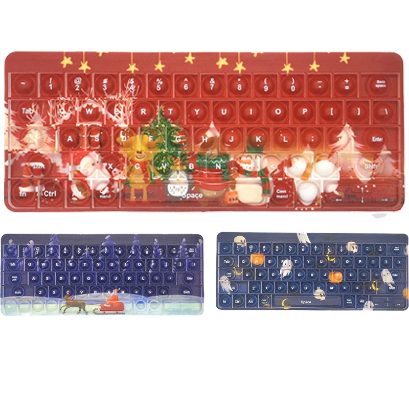 Merry Christmas 2021 Keyboard Pop Bubbles Fidget Toys for Kids Antistress Relief Figet Toys Adult Sensory Autism Adhd Depression
Merry Christmas 2021 Keyboard Pop Bubbles Fidget Toys for Kids Antistress Relief Figet Toys Adult Sensory Autism Adhd Depression