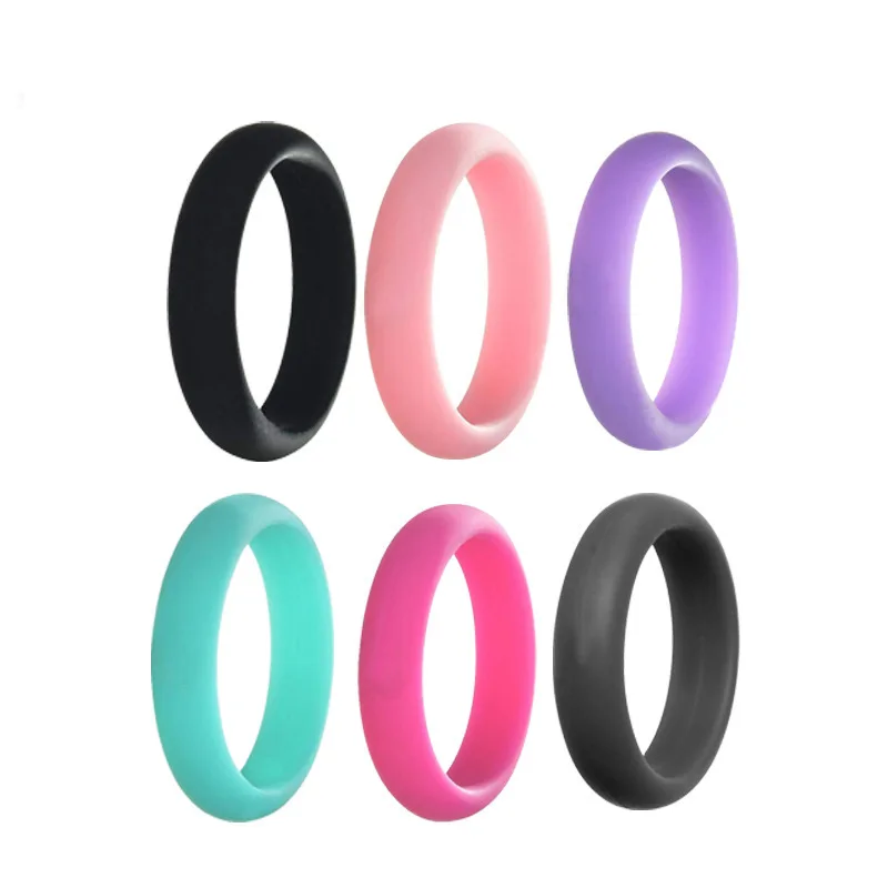6PCS/SET 5mm Fashion Sports Silicone Ring for Women Wedding Rubber Bands Hypoallergenic Flexible Finger Loops
6PCS/SET 5mm Fashion Sports Silicone Ring for Women Wedding Rubber Bands Hypoallergenic Flexible Finger Loops