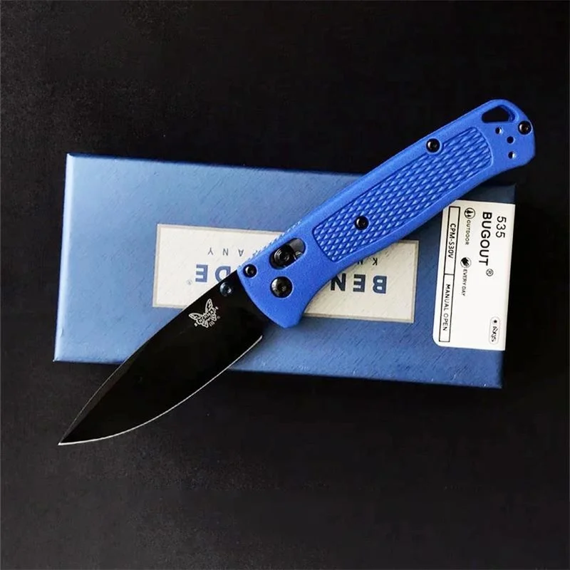 

Benchmade 535/535S Bugout Tactical Folding Knife S30V Blade Outdoor Camping Hunting Safety Defense Pocket Military Knives