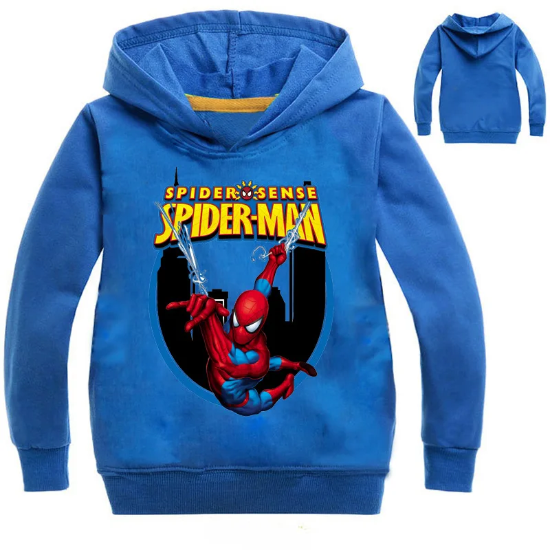 Spiderman Cotton Jacket Cartoon Children Clothing Hooded Casual Spring Autumn Tops Boys Sweatshirt Girl Kids Long Sleeve T Shirt
Spiderman Cotton Jacket Cartoon Children Clothing Hooded Casual Spring Autumn Tops Boys Sweatshirt Girl Kids Long Sleeve T Shirt