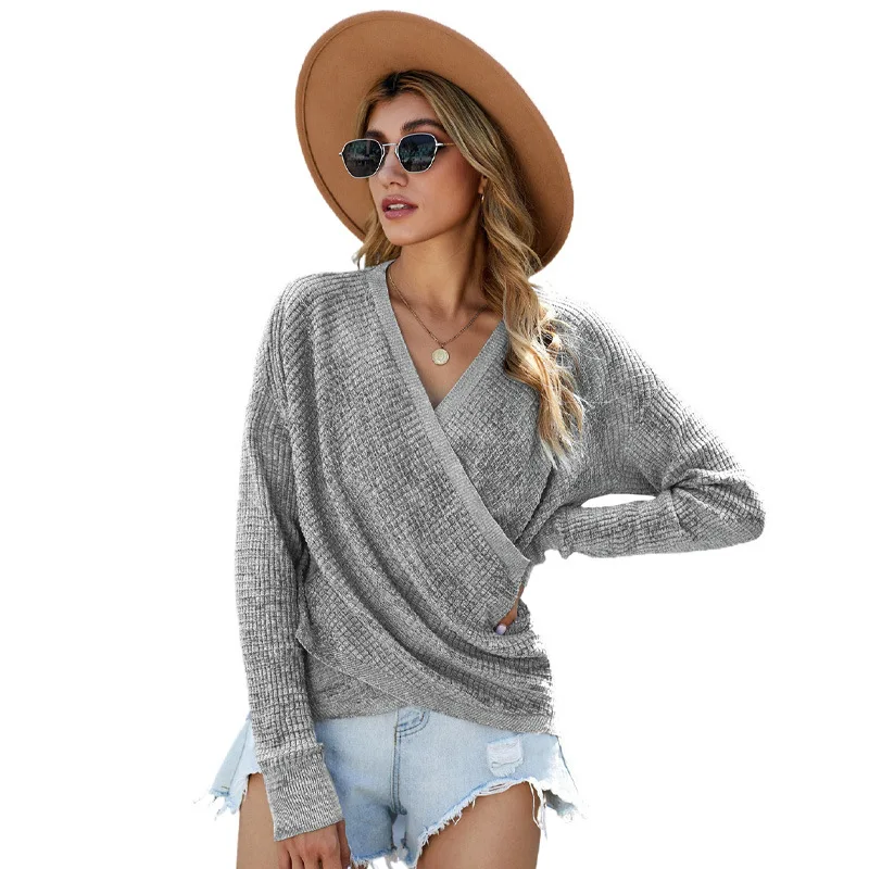 V Neck Vintage Sweater Criss Cross Elegant Long Sleeve Top Streetwear Patchwork Lazy Oaf Fashion Women Baggy Fluffy Clothes
V Neck Vintage Sweater Criss Cross Elegant Long Sleeve Top Streetwear Patchwork Lazy Oaf Fashion Women Baggy Fluffy Clothes