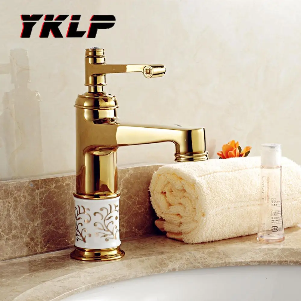 Bathroom Basin Gold Faucet Brass with Crystal Body Tap New Single Handle Hot and Cold Tap Faucets
Bathroom Basin Gold Faucet Brass with Crystal Body Tap New Single Handle Hot and Cold Tap Faucets