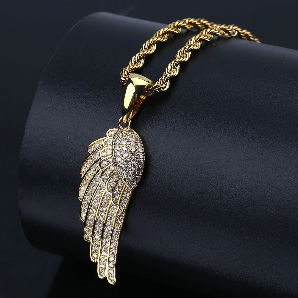 European and American New Style Feather Pendant Micro-inlaid Zircon Men's Hiphop Personality Necklace Jewelry
European and American New Style Feather Pendant Micro-inlaid Zircon Men's Hiphop Personality Necklace Jewelry