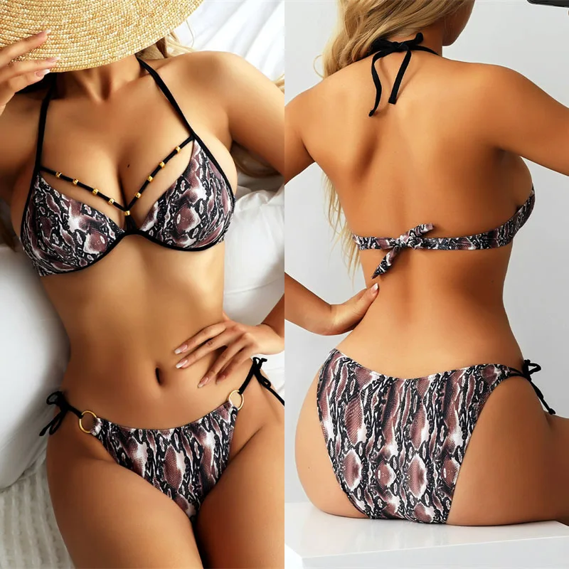 Push Up Swimsuit Women Sexy Snake Skin Bikini 2022 New Swimwear Low Waist Lace Up Beach Bathing Suits Two Piece Bikinis Set XL
Push Up Swimsuit Women Sexy Snake Skin Bikini 2022 New Swimwear Low Waist Lace Up Beach Bathing Suits Two Piece Bikinis Set XL
