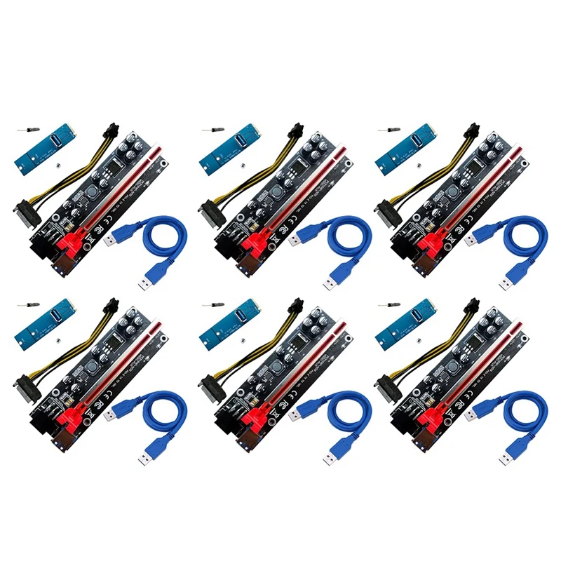 VER009S PLUS 1X to 16X Riser Card Graphics Card Extension Cable M.2 to USB 3.0 High-Speed Adapter Card 8 Capacitors
VER009S PLUS 1X to 16X Riser Card Graphics Card Extension Cable M.2 to USB 3.0 High-Speed Adapter Card 8 Capacitors