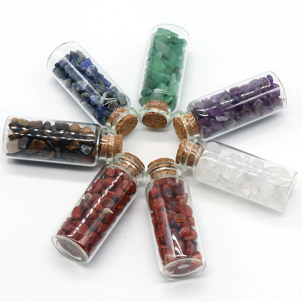 Natural Stone Gem Quartz Amethyst Aventurine Agate Gravel Wishing Floating Bottle Specifications Home Decoration Ornaments
Natural Stone Gem Quartz Amethyst Aventurine Agate Gravel Wishing Floating Bottle Specifications Home Decoration Ornaments