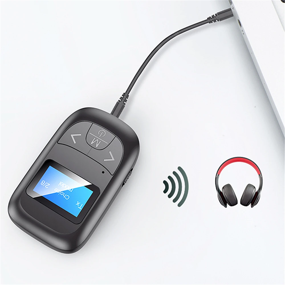 Mini Bluetooth 5.0 Wireless Adapter 2-in-1 Bluetooth Audio Adapter with LCD Display Transmitter Receiver for TV/Earphone
Mini Bluetooth 5.0 Wireless Adapter 2-in-1 Bluetooth Audio Adapter with LCD Display Transmitter Receiver for TV/Earphone