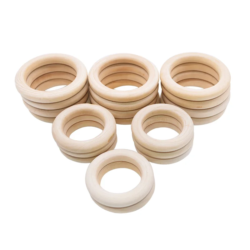 Multi-Pcs small big Natural Wood Rings Baby Teething Rings Infant Teether Kids Toy Wooden Beads with hole For DIY Craft Gifts
Multi-Pcs small big Natural Wood Rings Baby Teething Rings Infant Teether Kids Toy Wooden Beads with hole For DIY Craft Gifts