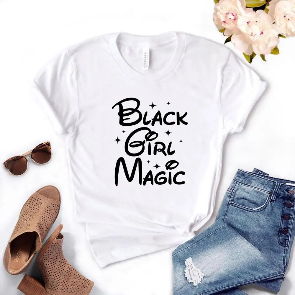 Women T Shirt Black Girl Magic Print Tshirt Women Short Sleeve O Neck Loose T-shirt Ladies Summer Causal Tee Shirt Clothes Tops 
Women T Shirt Black Girl Magic Print Tshirt Women Short Sleeve O Neck Loose T-shirt Ladies Summer Causal Tee Shirt Clothes Tops