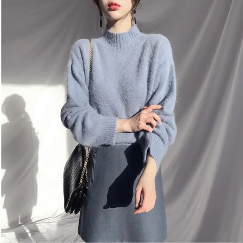 JCHB 2021 Women's Sweaters Korean Turtleneck Women Autumn Winter Woman Sweater Long Sleeve Puffover Fashion Ropa Mujer Pph2045
JCHB 2021 Women's Sweaters Korean Turtleneck Women Autumn Winter Woman Sweater Long Sleeve Puffover Fashion Ropa Mujer Pph2045