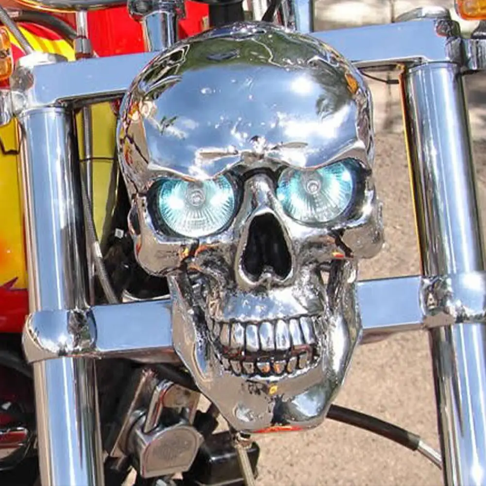 Мотоциклетный головной светильник с черепом Универсальный светодиодный на