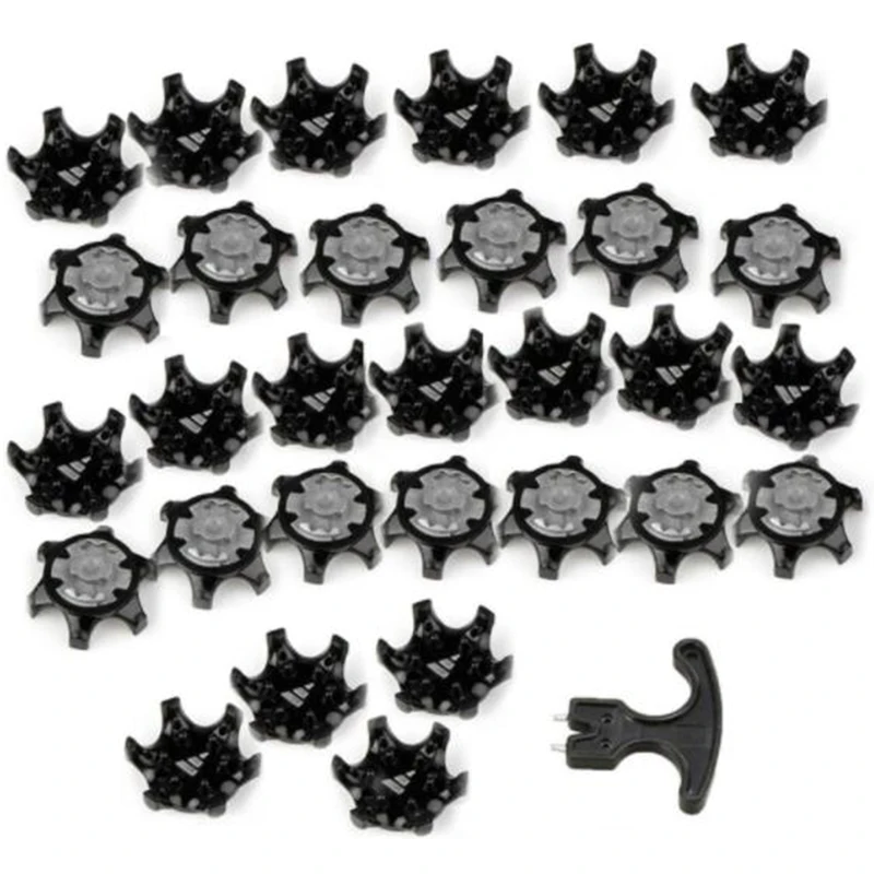 30Pcs Golf Shoe Spikes Removal Tool Black Clamp Cleats Studs Replacement Plastic Comfort Durability with Removal Tool
30Pcs Golf Shoe Spikes Removal Tool Black Clamp Cleats Studs Replacement Plastic Comfort Durability with Removal Tool