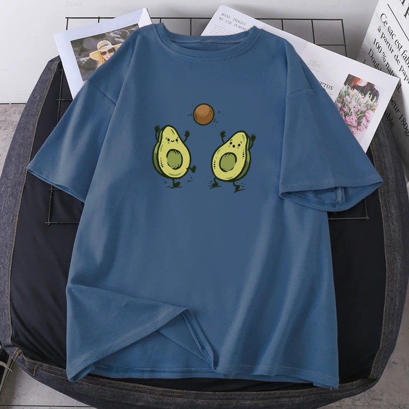 Avocado Cartoon T-shirts Girl Summer Oversize Lady Clothing O-neck Streetwear Woman's Shirt Hip Hop Fashion 2021 New Camisetas
Avocado Cartoon T-shirts Girl Summer Oversize Lady Clothing O-neck Streetwear Woman's Shirt Hip Hop Fashion 2021 New Camisetas