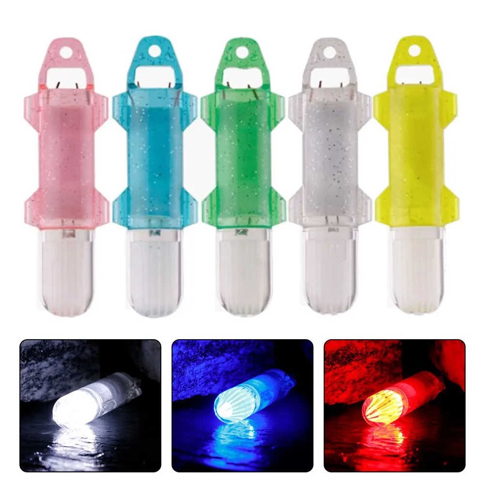 

1PC Mini LED Light Deep Drop Underwater Fishing Squid Fish Lure Light Flashing Lamp Strobe Baits Pesca Iscas Fish Tackle Tools