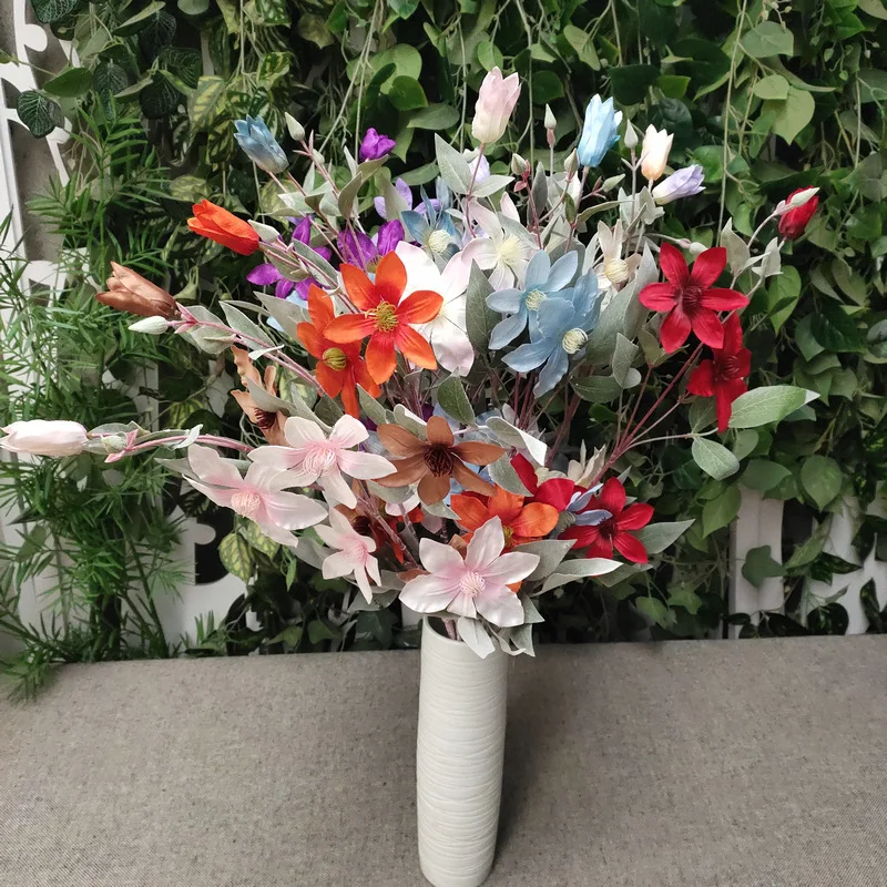 1pc Clematis Flowers Artificial Silk Flower Branch Home Floral Arrangement Wedding Party Decoration Fake Flowers Plant
1pc Clematis Flowers Artificial Silk Flower Branch Home Floral Arrangement Wedding Party Decoration Fake Flowers Plant