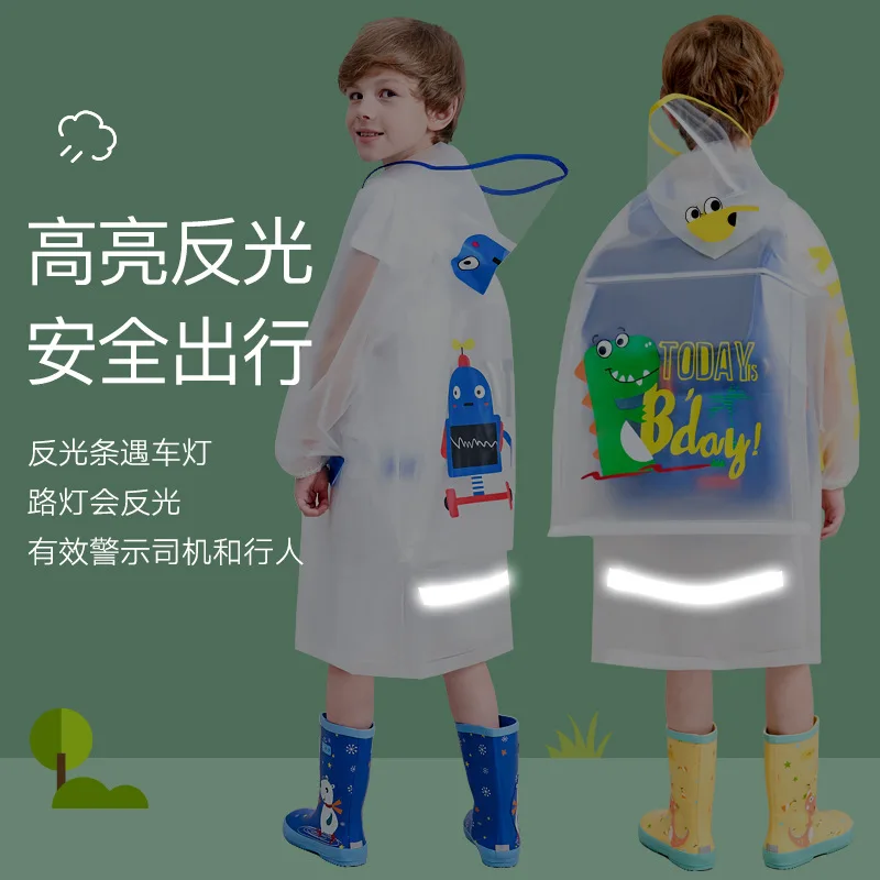 Boys primary school students waterproof girl baby kindergarten transparent cloak dinosaur
Boys primary school students waterproof girl baby kindergarten transparent cloak dinosaur