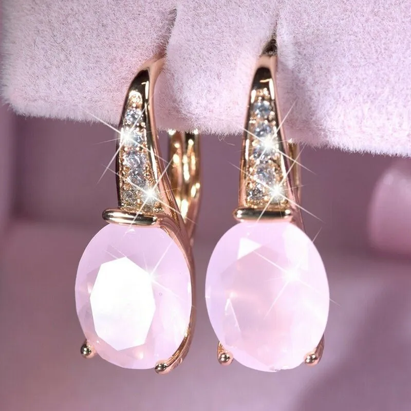 WUKALO Romantic Pink 925 Sterling Silver Jewelry Bridal Engagement Wedding Accessories AAA Cubic Zircon Drop Earrings For Women
WUKALO Romantic Pink 925 Sterling Silver Jewelry Bridal Engagement Wedding Accessories AAA Cubic Zircon Drop Earrings For Women