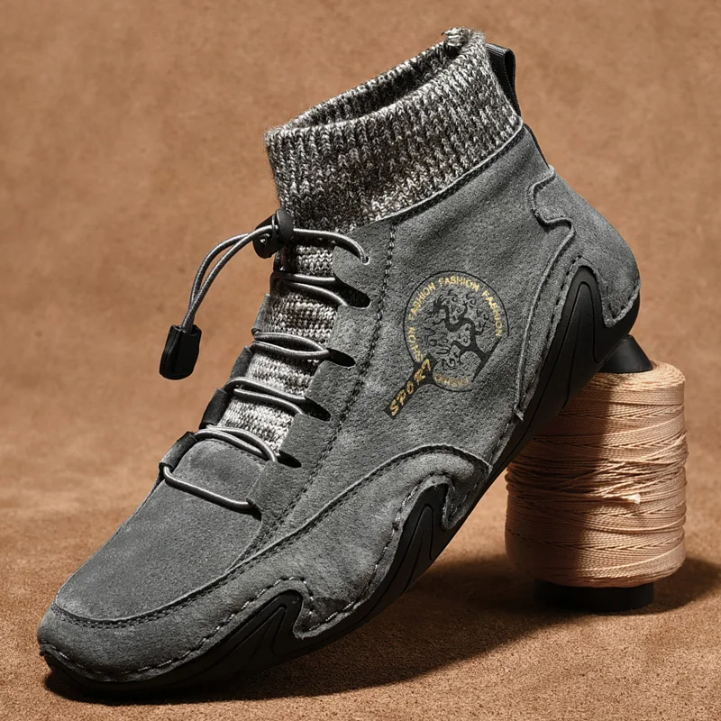 Mens Boots With Fur Warm Snow Men Work Casual Shoes Sneakers Rubber Ankle Boots Thick Bottom High Top Shoes
Mens Boots With Fur Warm Snow Men Work Casual Shoes Sneakers Rubber Ankle Boots Thick Bottom High Top Shoes